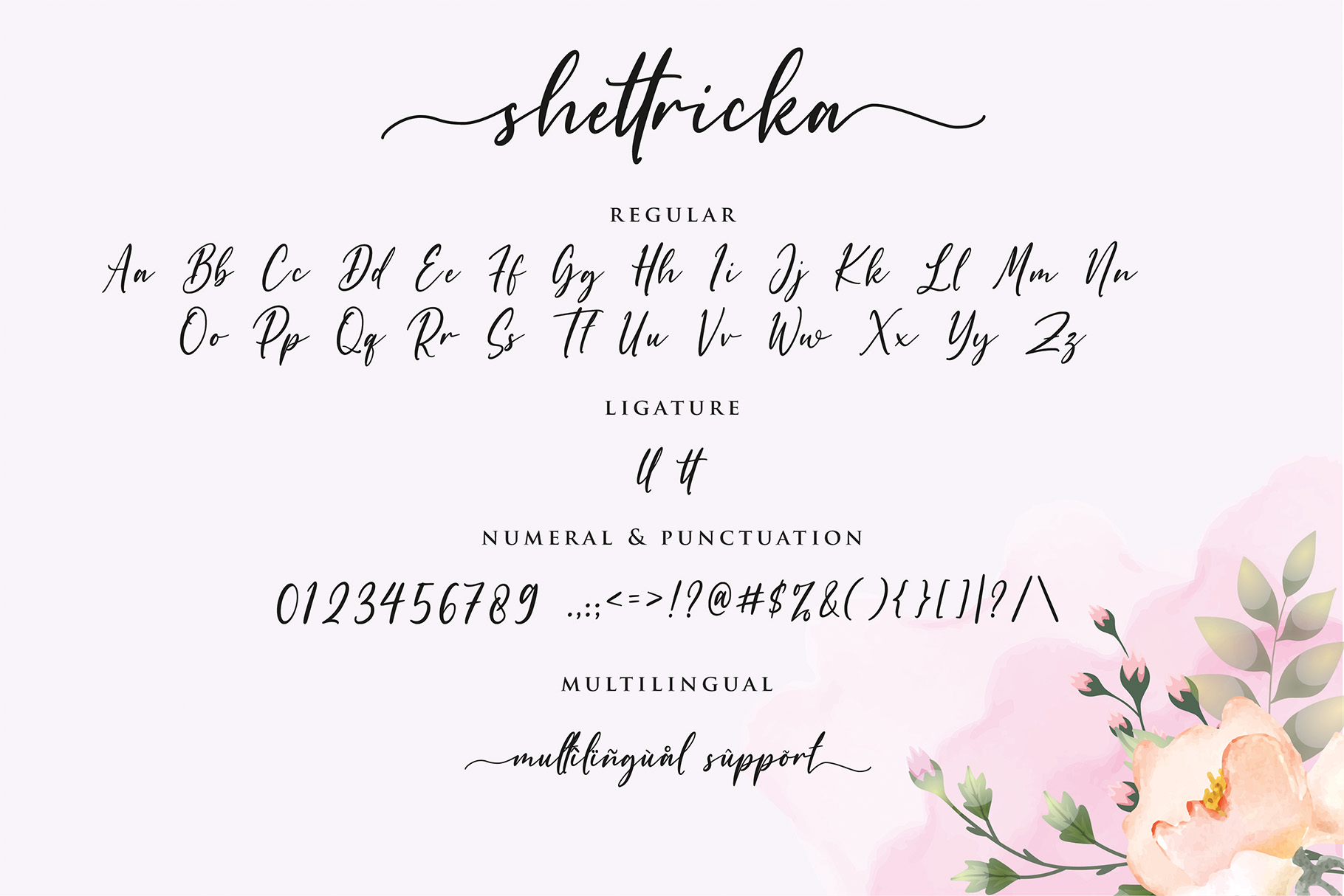 Shettricka font